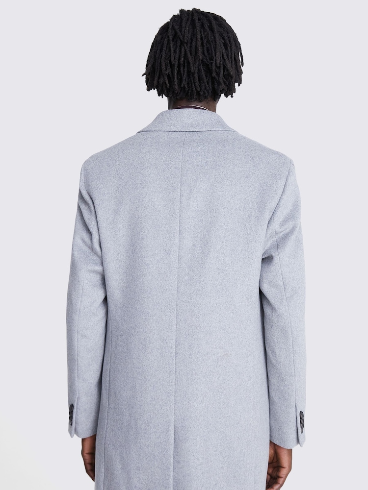 MOSS Grey Epsom Overcoat - Image 2 of 4