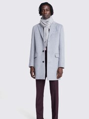 MOSS Grey Epsom Overcoat - Image 3 of 4