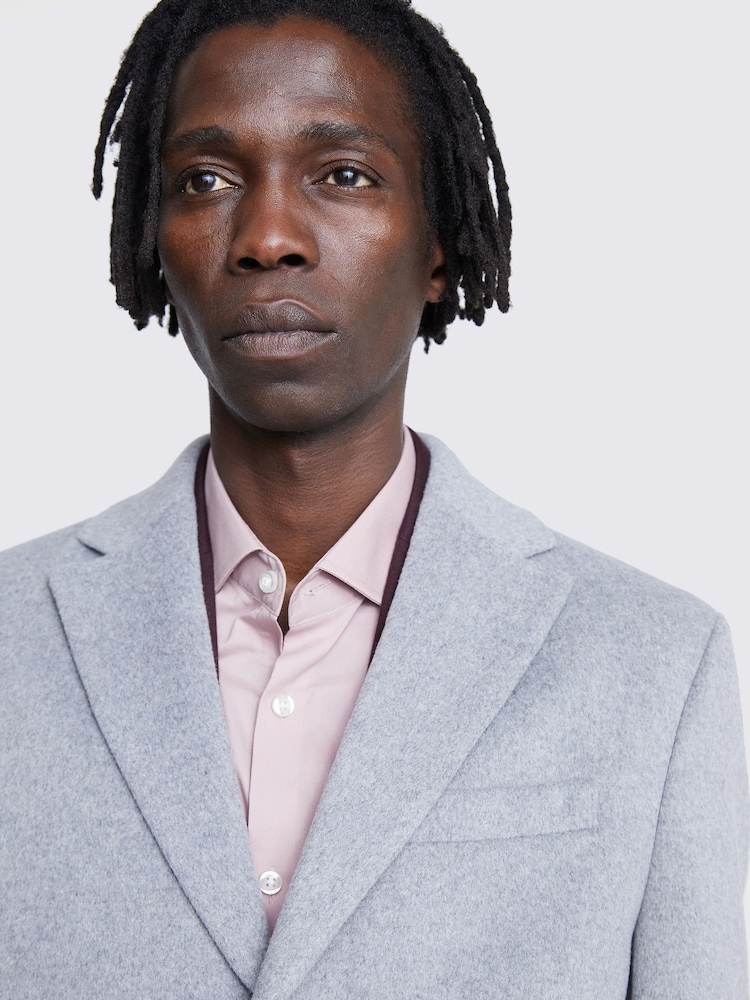 MOSS Grey Epsom Overcoat - Image 4 of 4