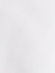 MOSS White Slim Fit Concealed Placket 100% Cotton Dress Shirt - Image 4 of 4