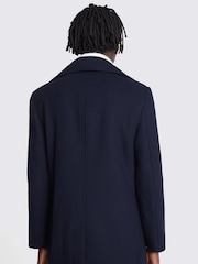 MOSS Blue Peacoat Coat Jacket - Image 4 of 4