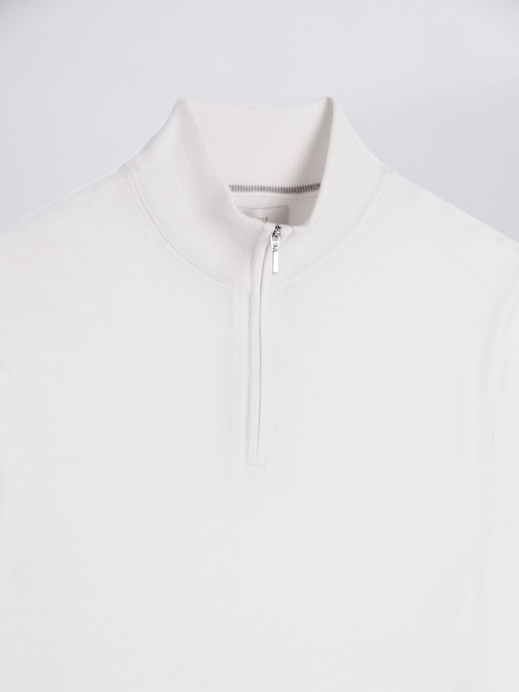 Merino Blend Quarter Zip Jumper - Image 4 of 4 Merino Blend Quarter Zip Jumper - Image 4 of 4