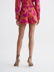 Reiss Orange Sky Linen Printed Shorts - Image 5 of 5