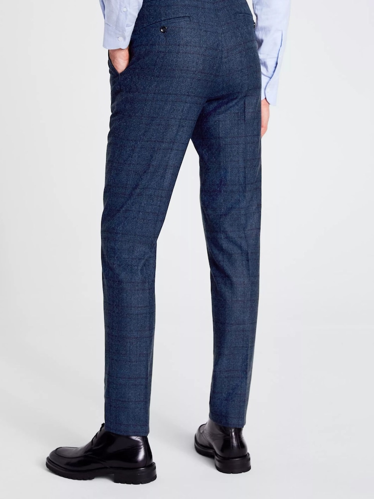 MOSS Tailored Fit Blue Check Suit: Trousers - Image 2 of 3 MOSS Tailored Fit Blue Check Suit: Trousers - Image 2 of 3