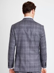MOSS x Barberis Tailored Fit Grey Check Suit: Jacket - Image 2 of 5
