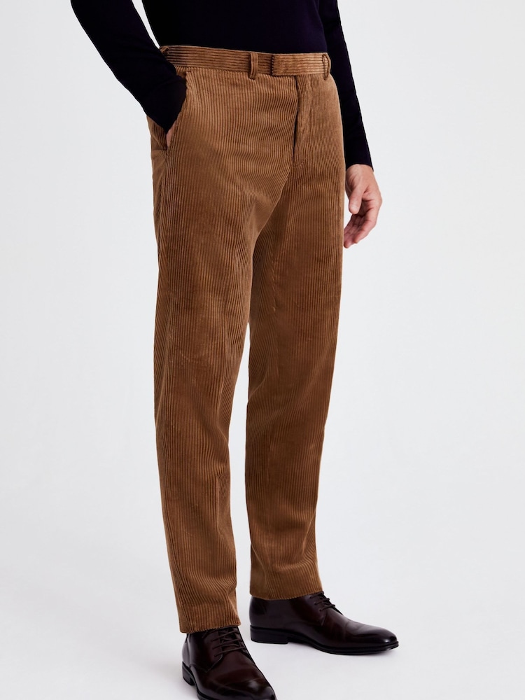 MOSS Red Rust Corduroy Suit Trousers - Image 1 of 3