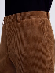 MOSS Red Rust Corduroy Suit Trousers - Image 3 of 3