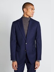 MOSS Blue Tailored Fit Panama Jacket - Image 1 of 4