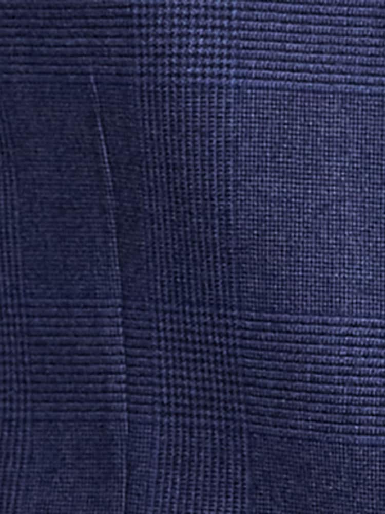MOSS Blue Tailored Fit Check Waistcoat - Image 4 of 4
