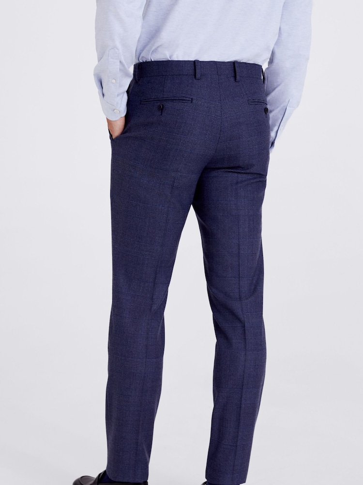 MOSS Tailored Fit Check Trousers - Image 2 of 3