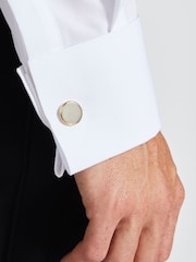 MOSS White Marcella 100% Cotton Dress Shirt - Image 3 of 4