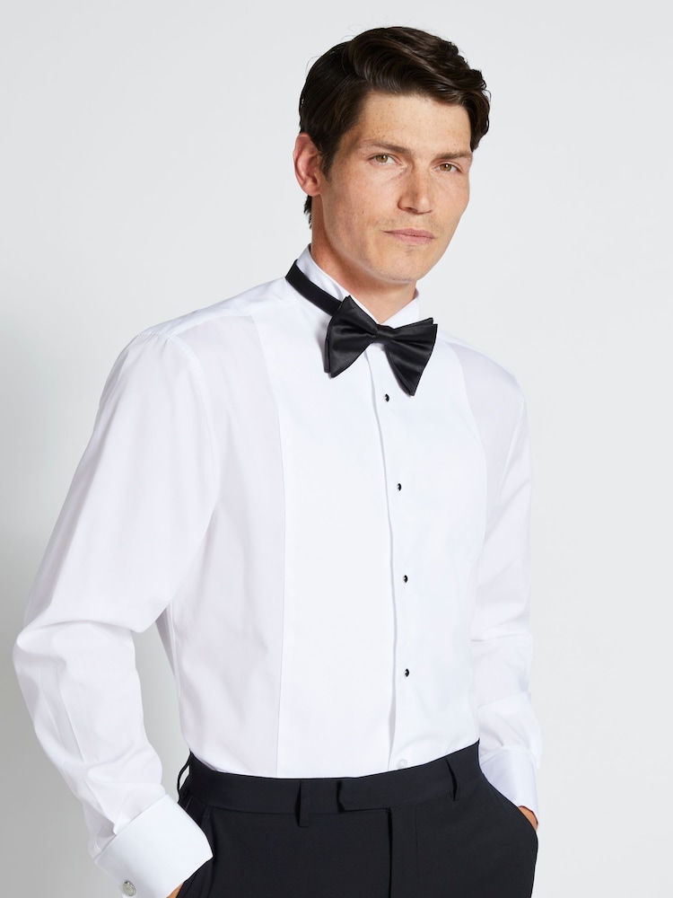 MOSS White Wing Collar Marcella 100% Cotton Dress Shirt - Image 1 of 4