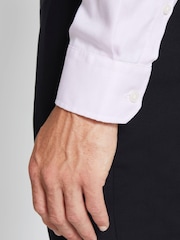 MOSS Pink Slim Oxford Non Iron 100% Cotton Shirt - Image 3 of 3