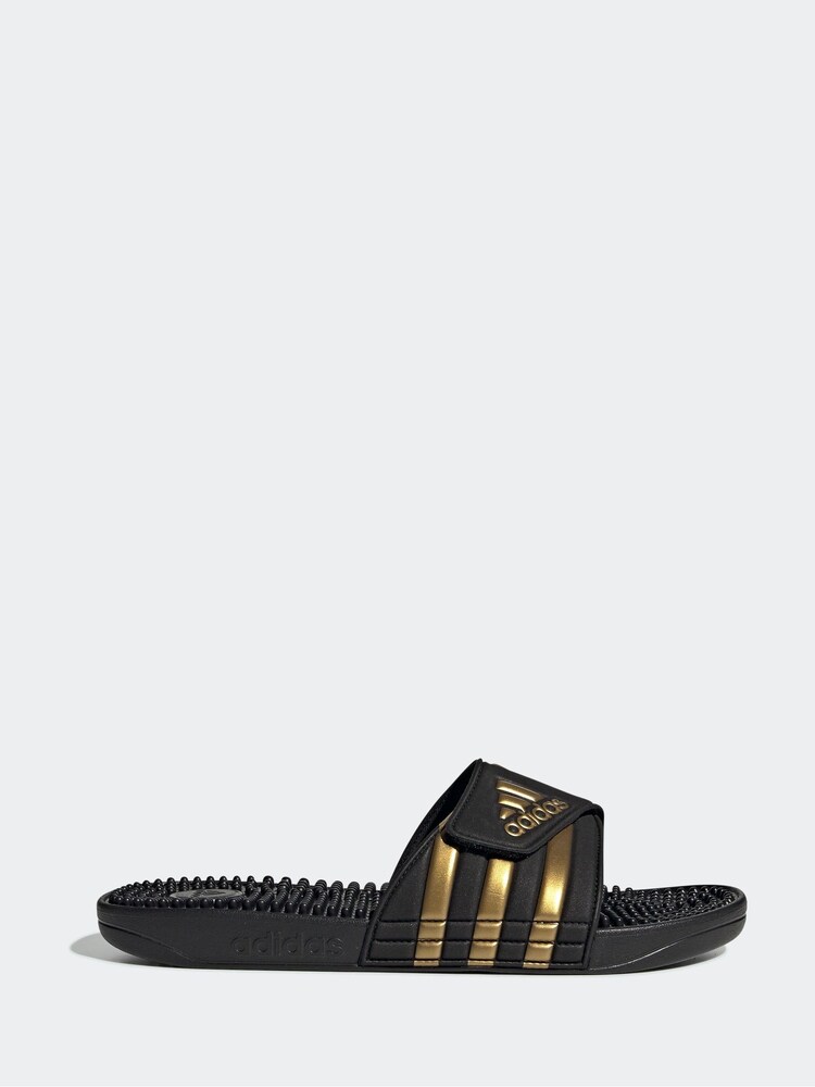 adidas Dark Black Sportswear Adissage Slides - Image 1 of 1