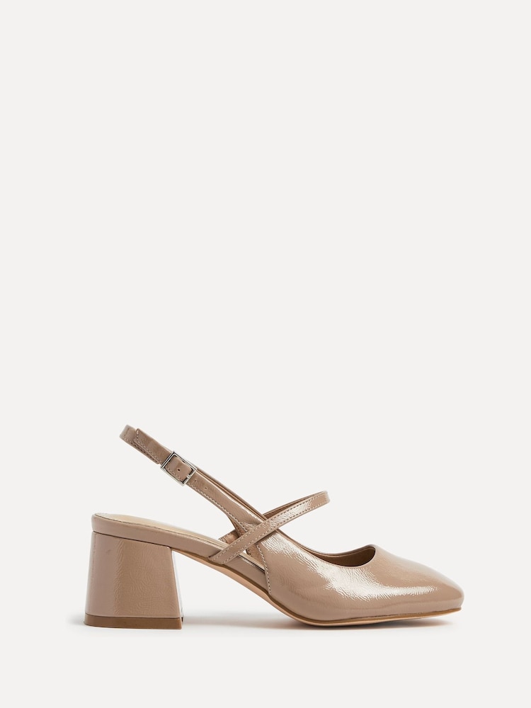 Linzi Pink Averie Closed Toe Shoes With Block Heel - Image 2 of 5 Linzi Pink Averie Closed Toe Shoes With Block Heel - Image 2 of 5