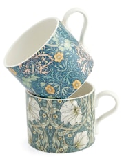 Spode Set of 2 Morris & Co. Seaweed Mugs - Image 5 of 6