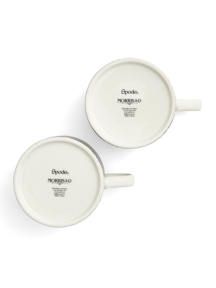 Spode Set of 2 Morris & Co. Seaweed Mugs - Image 6 of 6
