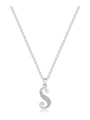 Beaverbrooks Sterling Silver Cubic Zirconia Initial Pendant - Image 2 of 3