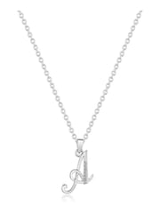 Beaverbrooks Sterling Silver Cubic Zirconia Initial Pendant - Image 1 of 3