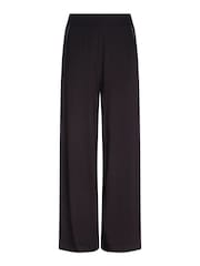 Mint Velvet Black Palazzo Wide Trousers - Image 5 of 6