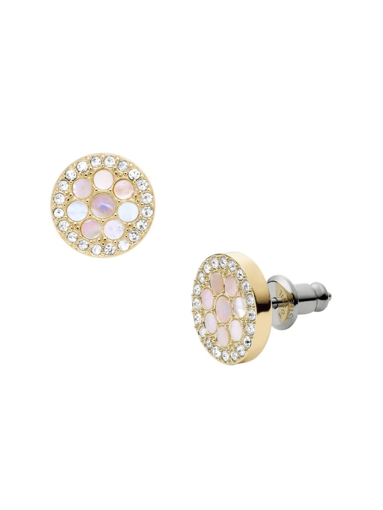 Fossil Jewellery Ladies Gold Tone Earrings - Image 1 of 6