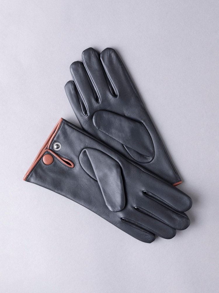 Lakeland Leather Black Swinside Leather Gloves - Image 2 of 3