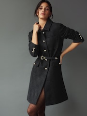 Monochrome Check Dolly Coat - Image 1 of 7
