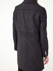 Monochrome Check Dolly Coat - Image 4 of 7