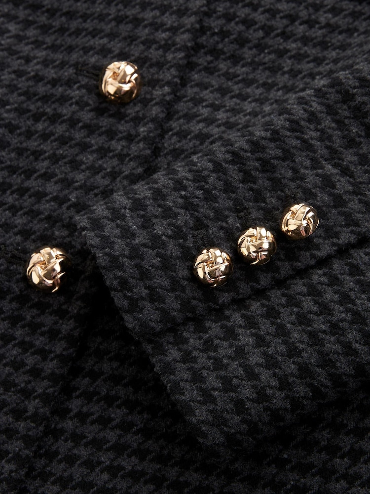 Monochrome Check Dolly Coat - Image 7 of 7