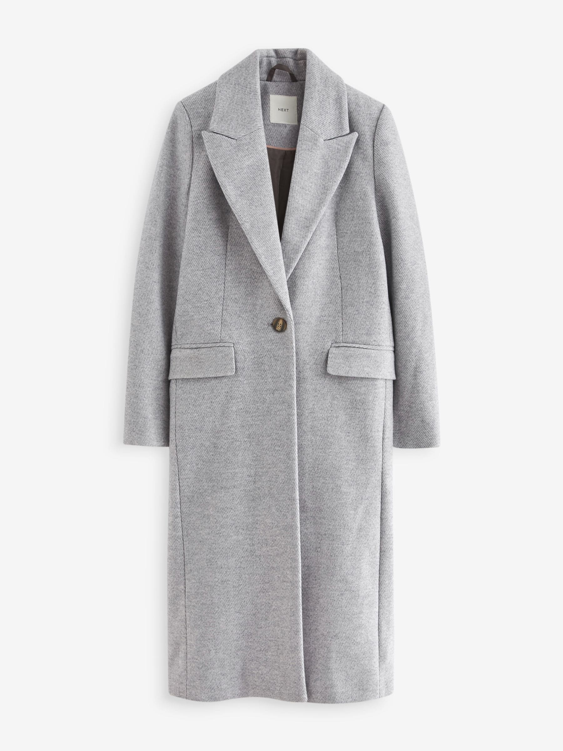 Buy Grey Revere Collar Coat from Next Luxembourg