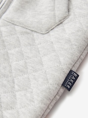 Baker by Ted Baker Grey Quilted Rompersuit - Image 5 of 10