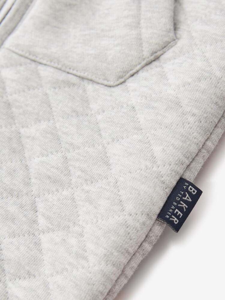 Baker by Ted Baker Grey Quilted Rompersuit - Image 5 of 10