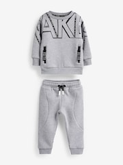 Baker by Ted Baker (0-6yrs) Letter Sweater and Jogger Set - Image 11 of 14