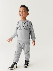 Baker by Ted Baker (0-6yrs) Letter Sweater and Jogger Set - Image 2 of 14