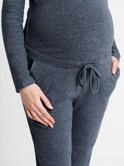 JoJo Maman Bébé Dark Grey Shoulder Opening Maternity & Nursing Top - Image 3 of 3