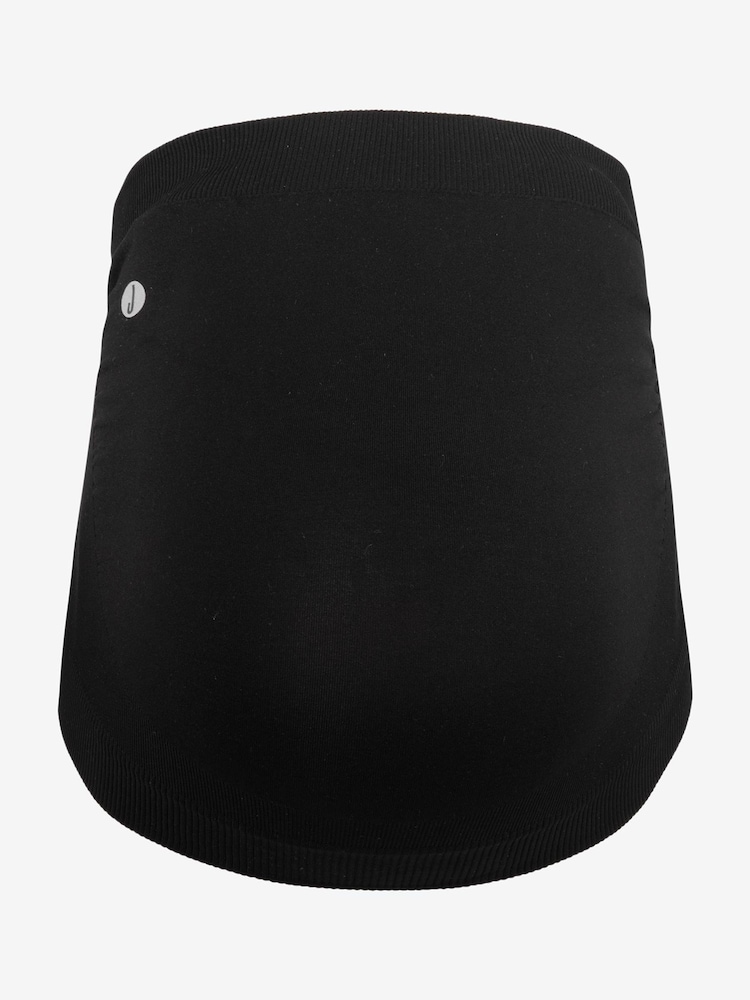 JoJo Maman Bébé Black Seamless Support Workout Bump Band - Image 1 of 3 JoJo Maman Bébé Black Seamless Support Workout Bump Band - Image 1 of 3