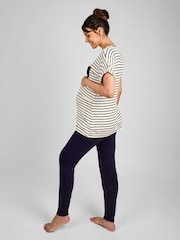 Set pijamale pentru gravide și alăptare cu Dungă JoJo Maman Bébé - Image 2 of 5
