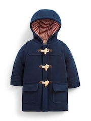 JoJo Maman Bébé Navy Blue Duffle Coat - Image 2 of 2