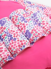 JoJo Maman Bébé Pink Floral UPF 50 Sun Protection Float Suit - Image 6 of 6