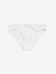 Black / Pastel Rose Nude / White Bikini Cotton Rich Knickers 6 Pack - Image 7 of 8