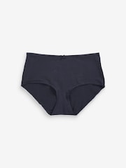 Navy Blue/White Midi Cotton Rich Knickers 4 Pack - Image 8 of 10