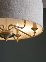 Brass Burford 6 Light Chandelier Ceiling Light - Image 3 of 6