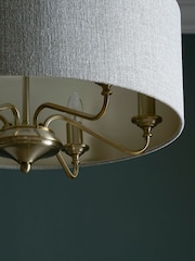 Brass Burford 6 Light Chandelier Ceiling Light - Image 5 of 6
