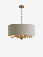 Brass Burford 6 Light Chandelier Ceiling Light - Image 6 of 6