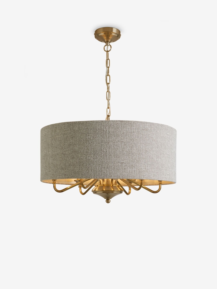 Brass Burford 6 Light Chandelier Ceiling Light - Image 6 of 6