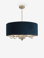 Navy Blue Burford 6 Light Chandelier Ceiling Light - Image 6 of 6