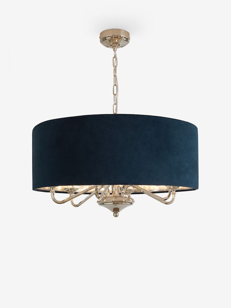 Navy Blue Burford 6 Light Chandelier Ceiling Light - Image 6 of 6