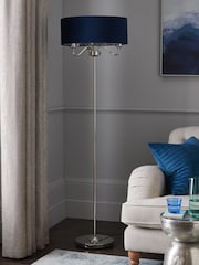Navy Blue Burford 3 Light Floor Lamp - Image 2 of 6