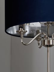 Navy Blue Burford 3 Light Floor Lamp - Image 5 of 6