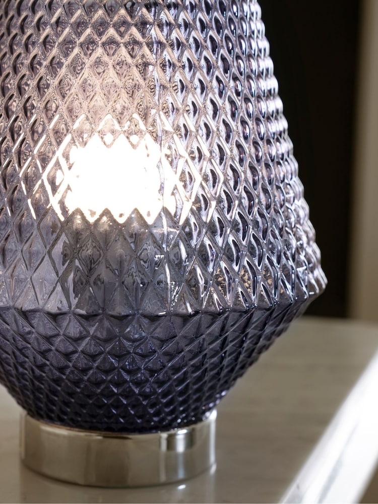Blue Battery Operated Tapered Ambient Lamp - Image 2 of 3